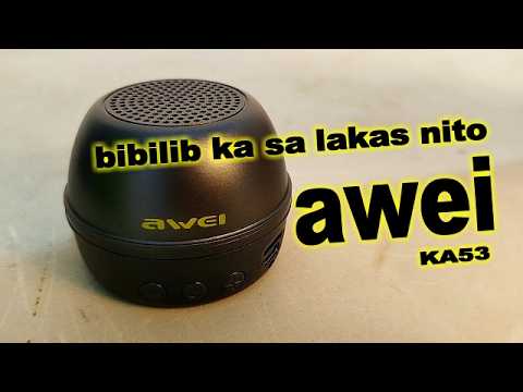 Pinakamaliit na Wireless BT SPEAKER na Quality ang Sounds  "AWEI KA 53 Mini Bluetooth Speaker" thumbnail