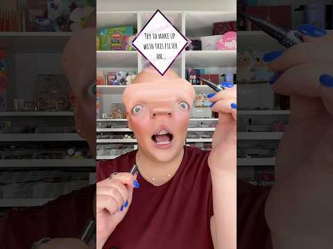 Ob das was wird….🫪😂😂 wie gefällt es euch?🤭#makeup #funny #humor thumbnail