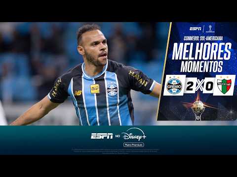 JOGADOR MARCA APÓS MAIS DE 460 DIAS E GRÊMIO VENCE PALESTINO NA SUL-AMERICANA | MELHORES MOMENTOS thumbnail