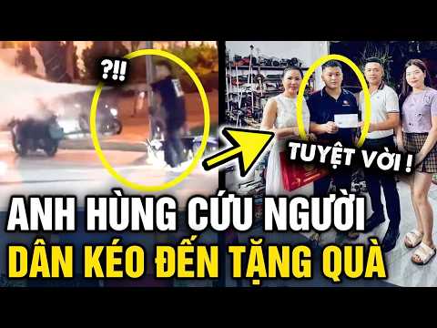 Chàng trai DÙNG BÌNH XỊT cứu người được người dân TÌM ĐẾN TẶNG QUÀ khích lệ | Tin 3 Phút thumbnail