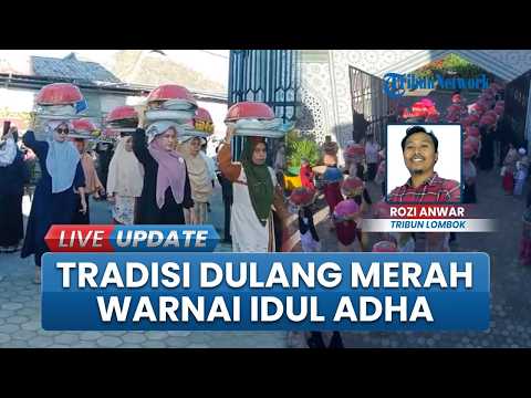 Semarak Idul Adha di Lombok Timur, Ratusan Dulang Merah Membanjiri Masjid, Tradisi Turun-temurun thumbnail