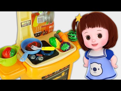 Baby Doli kitchen bread oven and food court thumbnail