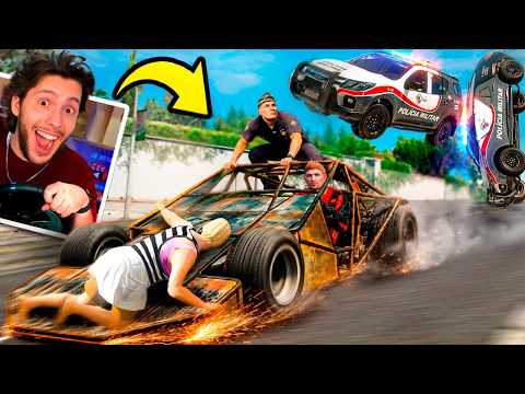 Dando FUGA com CARRO RAMPA no GTA 5 RP! thumbnail