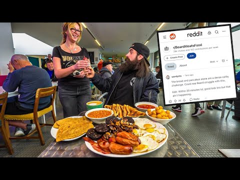 REDDIT SAID EVEN I COULDN'T BEAT THIS BREAKFAST CHALLENGE! | BeardMeatsFood thumbnail