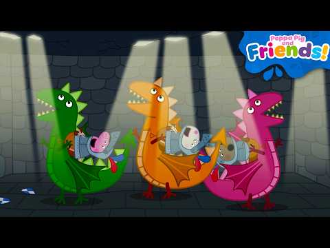 Peppa Pig & Friends Play Knights & Dragons! ⚔️🐉 | Tales Full Episodes | 1 HOUR thumbnail