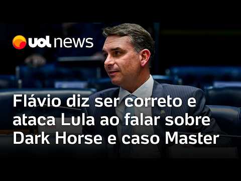 Flávio Bolsonaro fala sobre Dark Horse, diz ser pessoa correta e ataca governo Lula thumbnail
