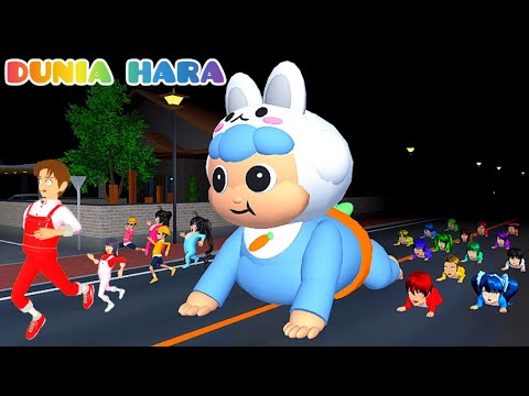 Mainan Baby Hara PAPA MAMA Hidup Jadi Raksasa ? | Yuta Lari Pontang Panting Dikejar Baby Monster  thumbnail