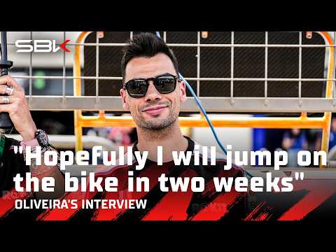 Miguel Oliveira provides an unpdate on his fisical condition 🗣️ | 2026 #AragonWorldSBK 🇪🇸 thumbnail