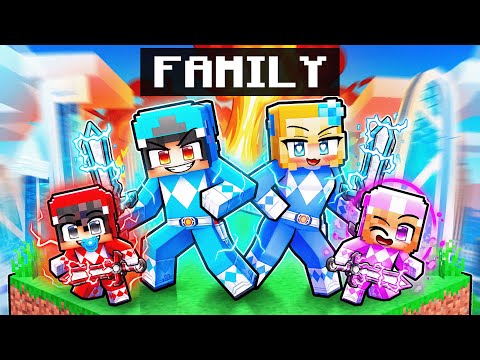 Having a POWER RANGER Family in Minecraft! thumbnail