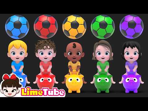 Cinco Bebês Jogando Futebol  | Aprenda e Cante Canções Infantis | LimeTube thumbnail