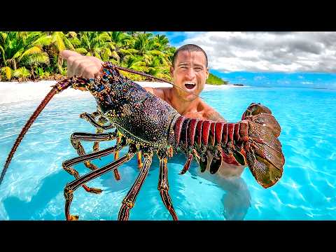 Catching Giant Lobsters For Food On Tropical Island thumbnail
