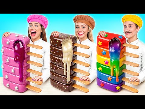 Desafío de Comida Color Arcoíris vs Chocolate vs Rosa por Multi DO Challenge thumbnail