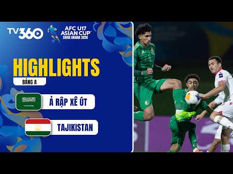 HIGHLIGHTS Ả RẬP XÊ ÚT - TAJIKISTAN: ĐỈNH CAO BỮA TIỆC BÀN THẮNG | AFC U17 ASIAN CUP 2026 thumbnail