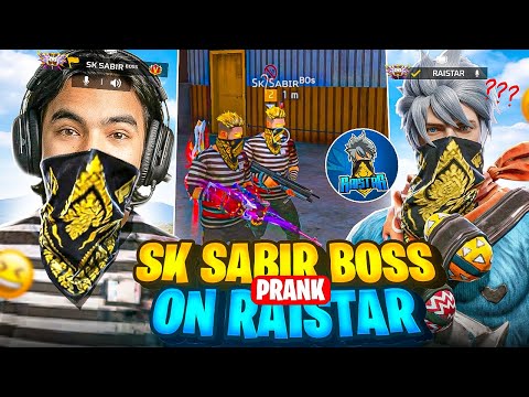 Sk Sabir Boss Prank on Streamer With Real or Fake❓They Call me Hccr?Garena freefire thumbnail