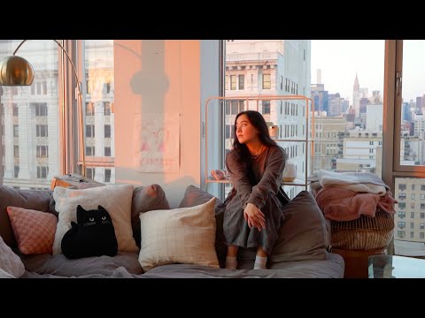 living alone in my NYC apartment: day in my life vlog . ݁₊ ⊹ thumbnail