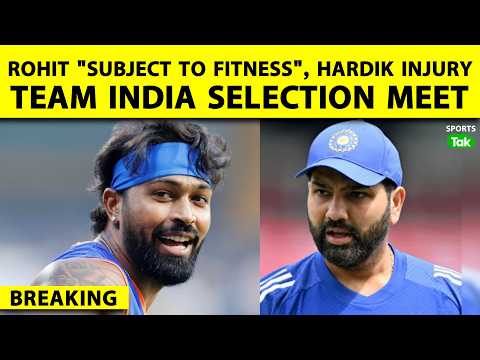 ?BREAKING: Rohit Sharma Fitness Doubt Looms, Hardik Injury Concerns Persist Ahead of Squad Selection thumbnail