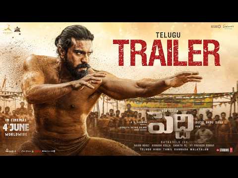 Peddi Official Trailer (Telugu) | Ram Charan | Janhvi Kapoor | A R Rahman | Buchi Babu Sana thumbnail
