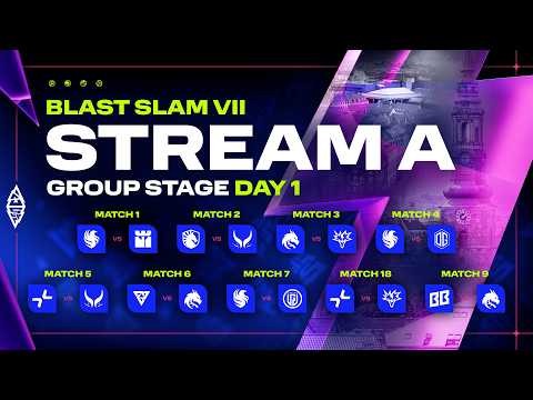 [A] BLAST SLAM VII: Copenhagen, Group Stage, Day 1 - Dota 2 LIVE thumbnail