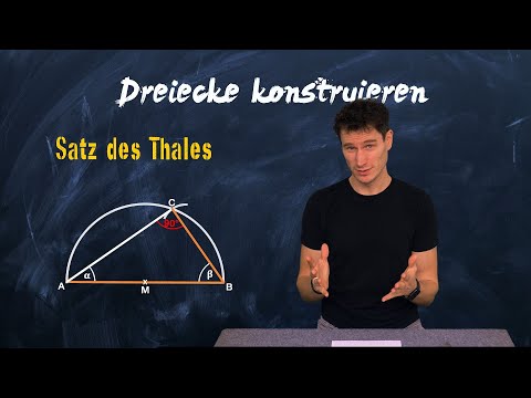 Satz des Thales - Dreiecke Konstruieren - einfach erklärt thumbnail