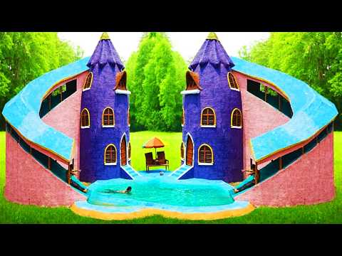 Construction of a building, Hidden Tunnel slide House with Secret Pool (Evolution Primitive Time) thumbnail