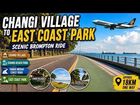 From Changi Village to East Coast Park | Scenic Brompton Ride Along Tanah Merah Coast Road thumbnail