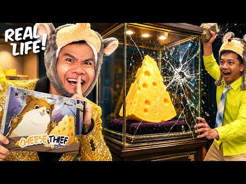 ผมปลอมเป็นหนูเพื่อขโมยชีส! | Cheese Thief In Real Life thumbnail