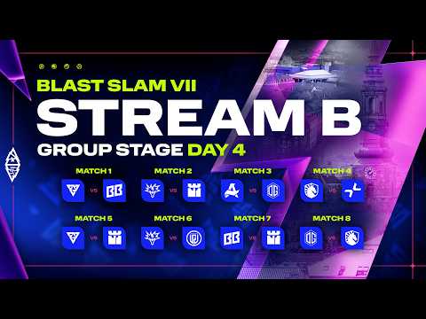 [B] BLAST SLAM VII: Copenhagen, Group Stage, Day 4 - Dota 2 LIVE thumbnail