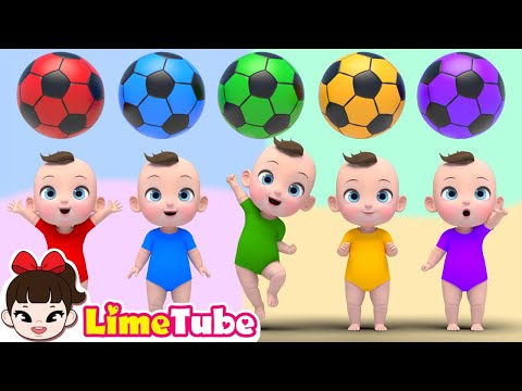 ⚽️ Família do Futebol & As Rodas do Ônibus Giram, Bibi! 🎵 Wheels on the Bus | LimeTube thumbnail