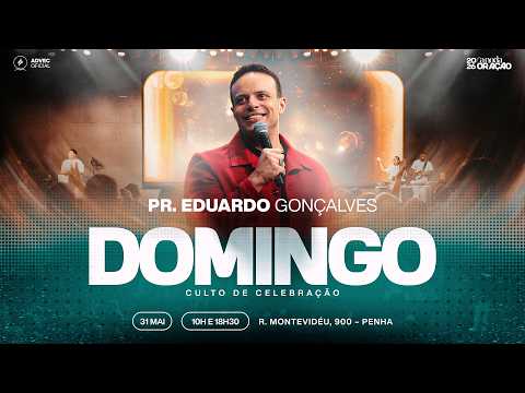 CULTO DE CELEBRAÇÃO | NOITE | PR. Eduardo Gonçalves | 31/05/2026 thumbnail