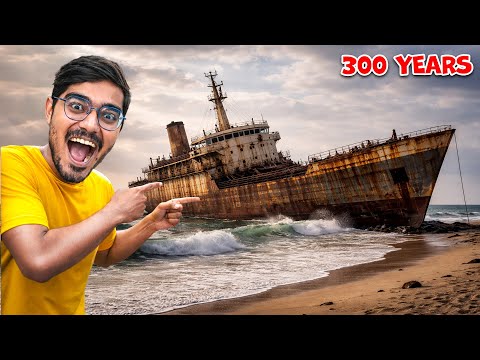 We Found An Abandoned Ship On Beach | हमे मिला एक वीरान जहाज़ thumbnail