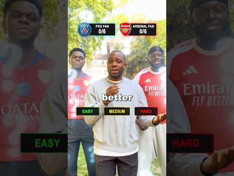 PSG vs Arsenal Fan. Who Knows Their Club Better? thumbnail