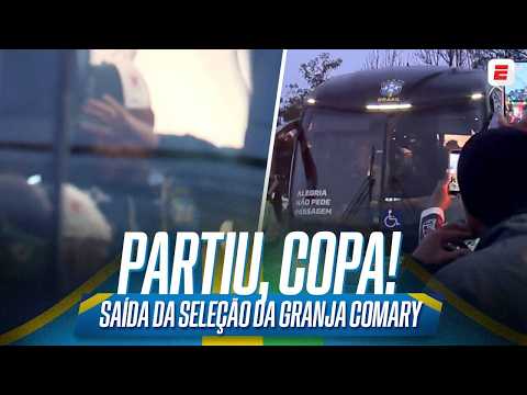 TCHAUZINHO DE NEYMAR MARCA SAÍDA DA SELEÇÃO BRASILEIRA DA GRANJA COMARY RUMO A COPA DO MUNDO thumbnail