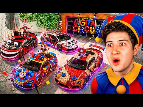 ROBANDO COCHES de AMAZING DIGITAL CIRCUS en GTA 5! 🚘🃏 (Mods) thumbnail