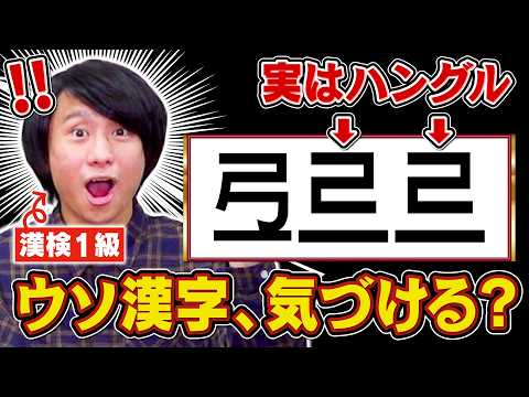 【ドッキリ】漢検1級山本は漢字にハングルが混ざってても気づかず読んじゃうのか？ thumbnail