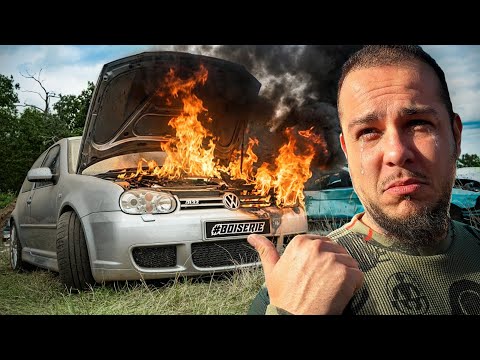 Ma fameuse golf de 1200cv a brûlée… (vraiment) thumbnail