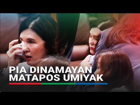 MOMENT: Senators console Pia after crying over Risa's comment | ABS-CBN News thumbnail
