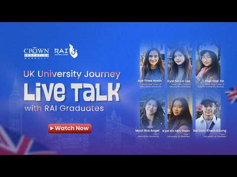 UK University Journey - Live Talk with RAI Graduates thumbnail