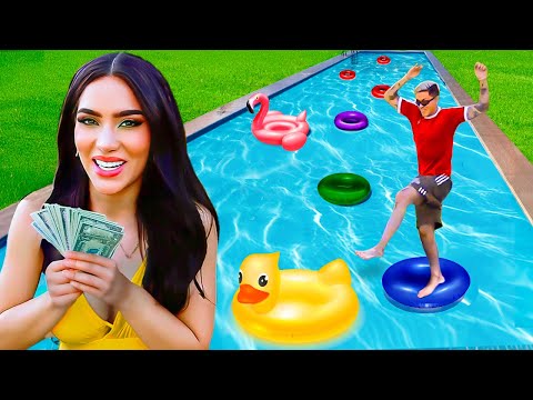 Si Cruzas el PUENTE DE INFLABLES Ganas Mucho Dinero thumbnail