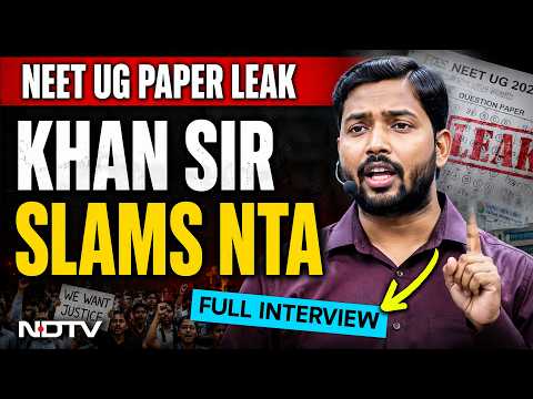 Khan Sir Interview: "Playing With Students' Lives," Khan Sir Slams NTA, Demands Strict Action thumbnail