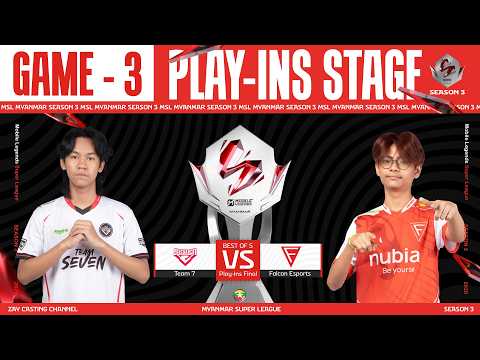 [Game - 3] Team 7 Vs Falcon Esports | MLBB Super League Season 3 thumbnail