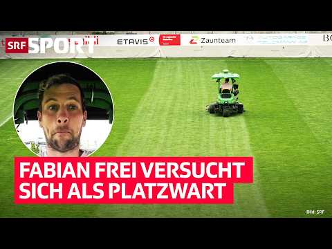 «Alles erlebt, ausser ...»: Rasenmähen und Linien einzeichnen | SRF Sport thumbnail