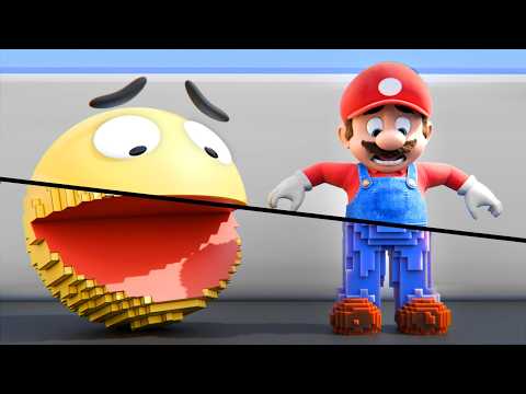 Pacman 3D vs Giant Pixel Pacman thumbnail