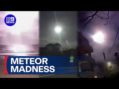 Meteor lights up the sky over Sydney, seen in Canberra and across NSW | 9 News Australia thumbnail