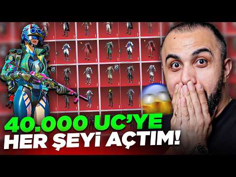 OYUNA GELEN HER ŞEYİ AÇTIK! 😱 40.000 UC BASIP 250 DESTANSI PUANI KASTIK! | PUBG Mobile thumbnail