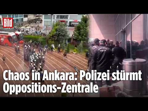 TÜRKEI: Pfefferspray und Chaos in der Oppositions-Zentrale thumbnail