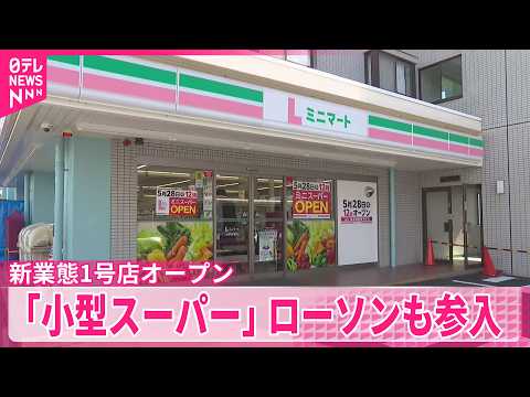 【ローソンも参入】生鮮･冷凍食品など多く取り扱い  新業態 ｢小型スーパー｣1号店オープン thumbnail