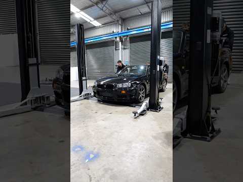 Tearing Down an R34 GT-R V-Spec - part 1 #nissan #skyline #gtr #sonnyG thumbnail