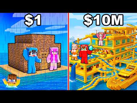 CASA ACUÁTICA POBRE vs CASA ACUÁTICA DE MILLONARIO en Minecraft! thumbnail