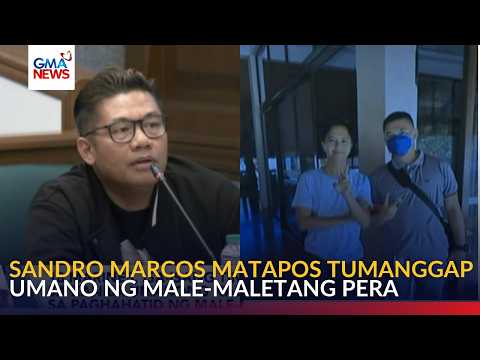 Litrato ni Rep. Sandro Marcos matapos umano tumanggap ng male-maletang pera, ibinunyag | GMA News thumbnail