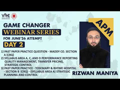 ACCA APM Day 2 Game Changer Webinar Series June'26 | Pass APM First Attempt | Success Strategy thumbnail